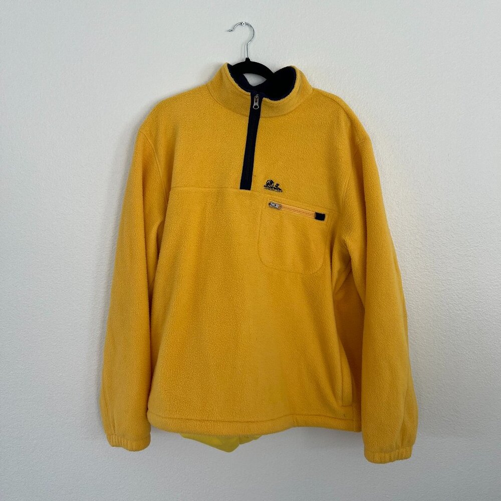 Aime Leon Dore ALD Zip-up Crewneck Sweater - Gold XL